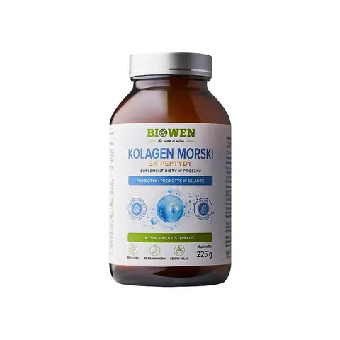 KOLAGEN RYBI 3 x PEPTYDY W PROSZKU 225 g - BIOWEN