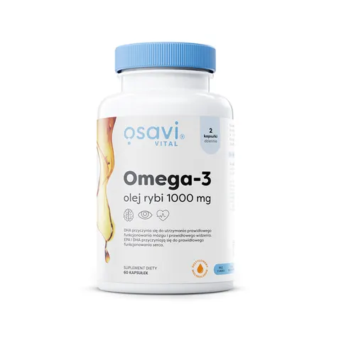 OMEGA-3 (1000 mg) BEZGLUTENOWA 60 KAPSUŁEK - OSAVI