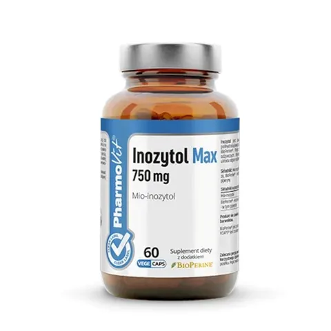 INOZYTOL MAX (750 mg) BEZGLUTENOWY 60 KAPSUŁEK - PHARMOVIT (CLEAN LABEL)