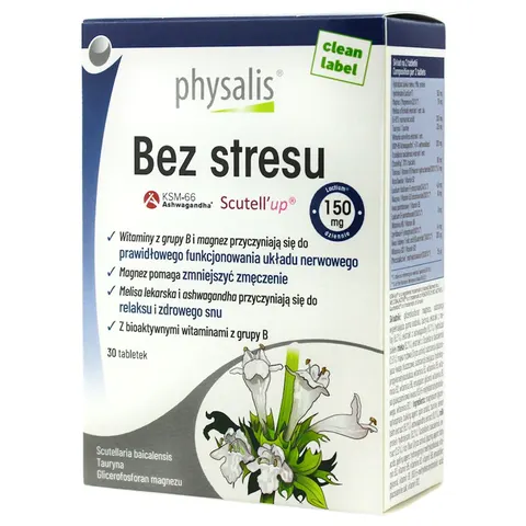 TABLETKI NA REDUKCJĘ STRESU 30 szt. - PHYSALIS