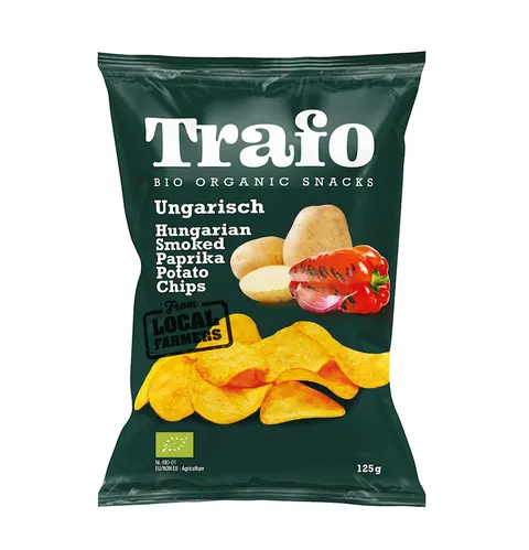 CHIPSY ZIEMNIACZANE Z PAPRYKĄ WĘDZONĄ BIO 125 g - TRAFO