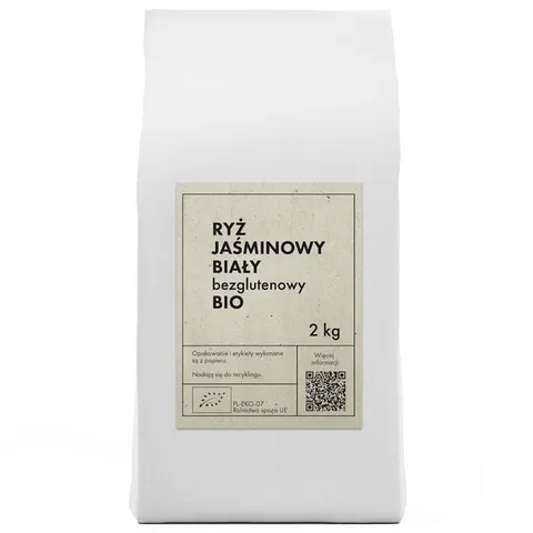 RYŻ JAŚMINOWY BIAŁY BEZGLUTENOWY BIO 2 kg - THE PLANET