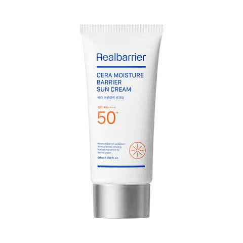 KREM PRZECIWSŁONECZNY KOREAŃSKI NAWILŻAJĄCY DO TWARZY CERA MOISTURE BARRIER SPF 50 50 ml - REAL BARRIER