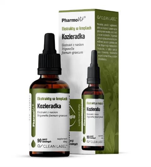 EKSTRAKTY W KROPLACH KOZIERADKA BEZGLUTENOWE 30 ml - PHARMOVIT (CLEAN LABEL)