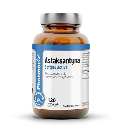 ASTAKSANTYNA BEZGLUTENOWA 120 KAPSUŁEK - PHARMOVIT