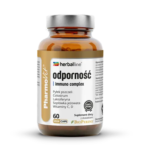 KAPSUŁKI NA ODPORNOŚĆ (IMMUNO COMPLEX) BEZGLUTENOWE 60 szt. - PHARMOVIT (HERBALLINE)