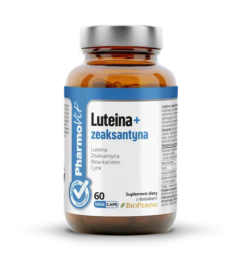 LUTEINA + ZEAKSANTYNA BEZGLUTENOWA 60 KAPSUŁEK - PHARMOVIT (CLEAN LABEL)