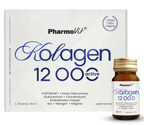 KOLAGEN (12 000 mg) ACTIVE SHOT BEZGLUTENOWY 30 ml - PHARMOVIT