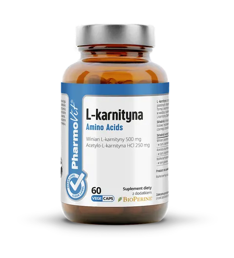 L-karnityna Bezglutenowa 60 Kapsułek - Pharmovit (Clean Label)