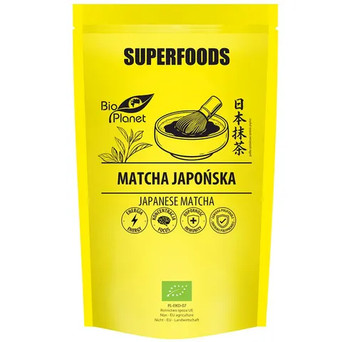 HERBATA ZIELONA MATCHA BIO (JAPOŃSKA) 100 g - BIO PLANET SUPERFOODS
