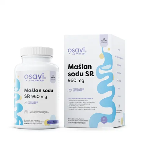 MAŚLAN SODU (960 mg) BEZGLUTENOWY 60 KAPSUŁEK - OSAVI