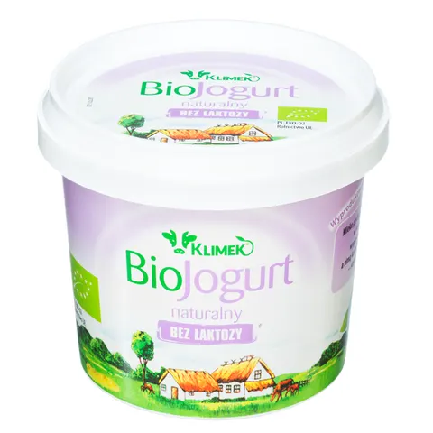 JOGURT NATURALNY BEZ LAKTOZY 2 % BIO 330 g - KLIMEKO