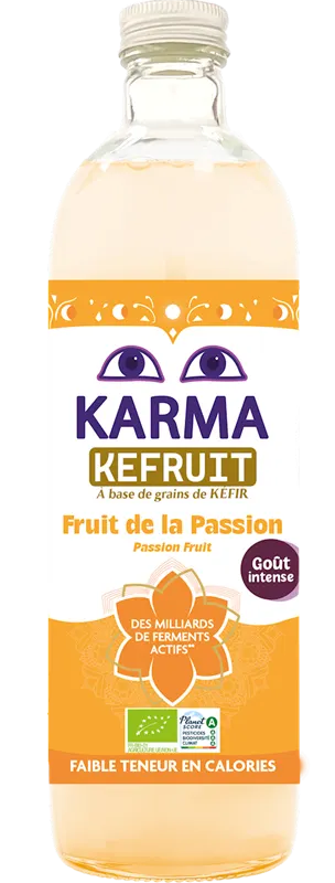 NAPÓJ KEFRUIT MARAKUJA FAIR FOR LIFE BIO 750 ml - KARMA KOMBUCHA
