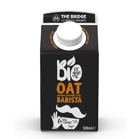 NAPÓJ OWSIANY BARISTA BEZ DODATKU CUKRÓW BIO 500 ml - THE BRIDGE