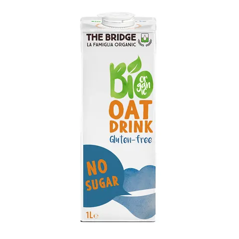 NAPÓJ OWSIANY BEZ CUKRU BEZGLUTENOWY BIO 1 L - THE BRIDGE