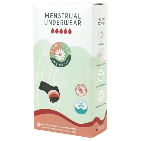 MAJTKI MENSTRUACYJNE MODEL IDA ROZMIAR S - FEMI.EKO