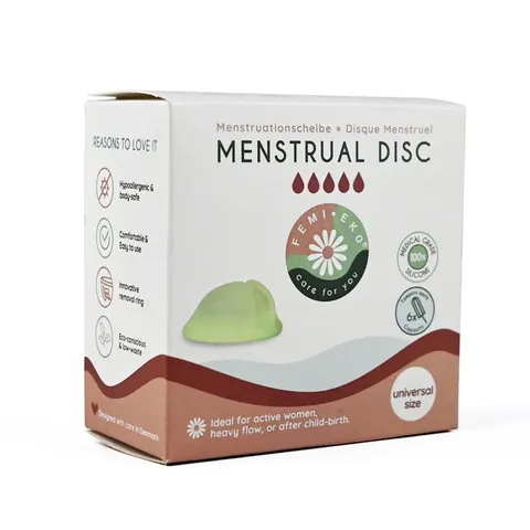 DYSK MENSTRUACYJNY UNIWERSALNY ZIELONY - FEMI.EKO