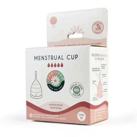 KUBECZEK MENSTRUACYJNY FIOLETOWY ROZMIAR M - FEMI.EKO