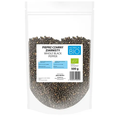 PIEPRZ CZARNY ZIARNISTY BIO 500 g - HORECA