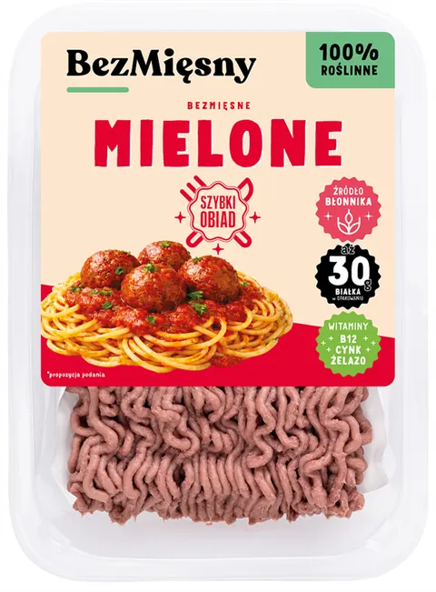 MIĘSO MIELONE ROŚLINNE 200 g - BEZMIĘSNY