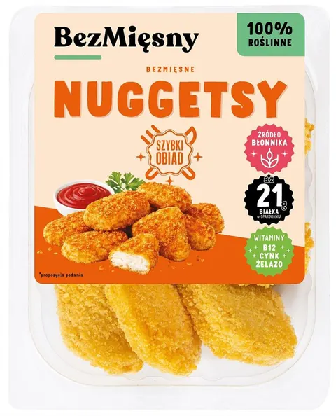 NUGGETSY ROŚLINNE 150 g - BEZMIĘSNY