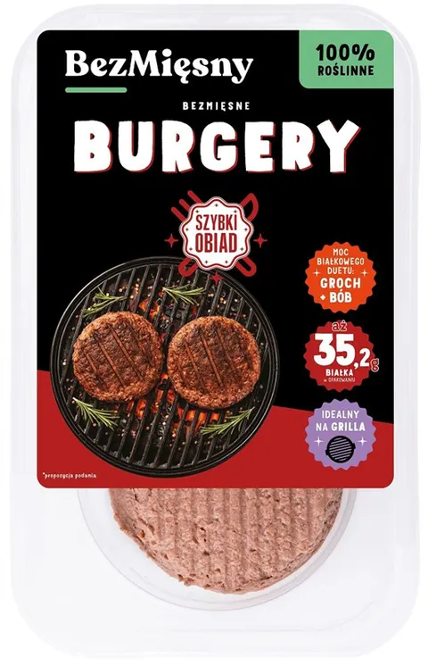 BURGERY ROŚLINNE 220 g - BEZMIĘSNY