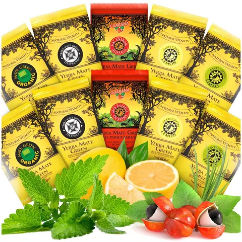ZESTAW PRÓBEK YERBA MATE MIX (10 x 50 g) 500 g - YERBA MATE GREEN
