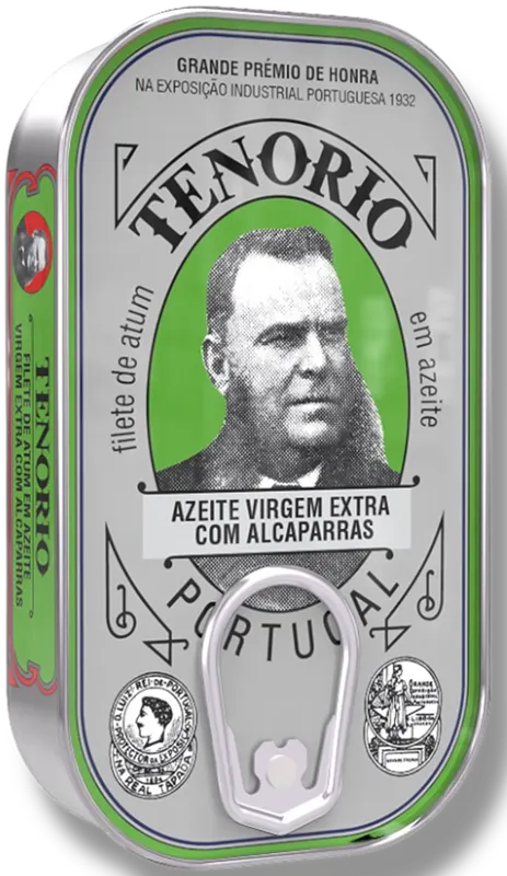 TUŃCZYK PŁATY W OLIWIE Z OLIWEK EXTRA VIRGIN Z KAPARAMI 120 g (78 g) - TENORIO