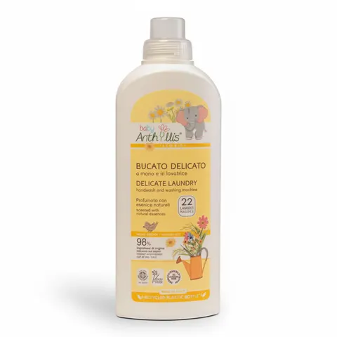 Naturalny płyn do prania ubranek dziecięcych, do prania ręcznego i w pralce, 1l / Baby Anthyllis