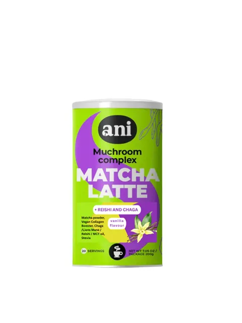 NAPÓJ MUSHROOM COMPLEX MATCHA LATTE O SMAKU WANILIOWYM 200 g - ANI