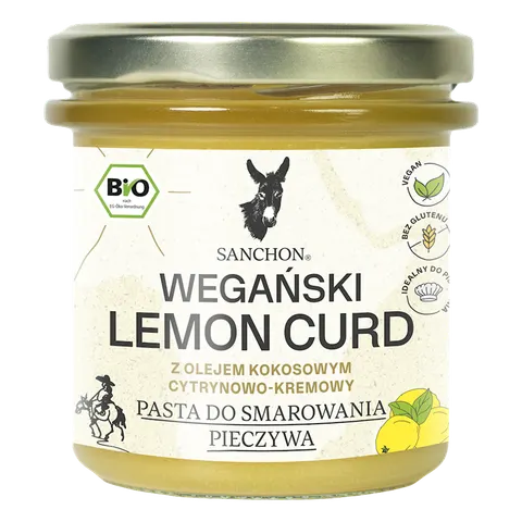 KREM CYTRYNOWY LEMON CURD BEZGLUTENOWY BIO 160 g - SANCHON