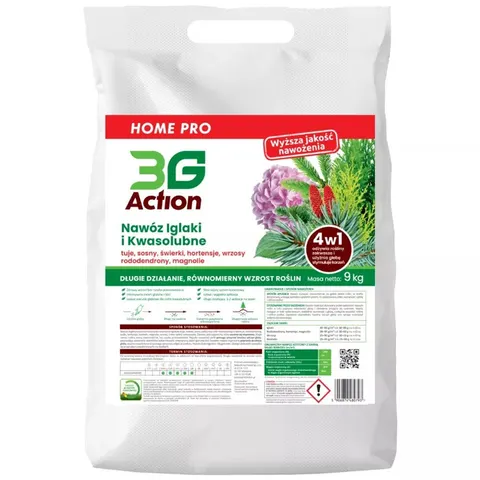 NAWÓZ DO ROŚLIN IGLASTYCH 4w1 ECO 9 kg - 3G ACTION