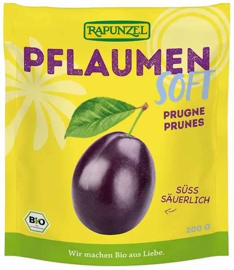 ŚLIWKI SOFT BEZ PESTEK BIO 200 g - RAPUNZEL