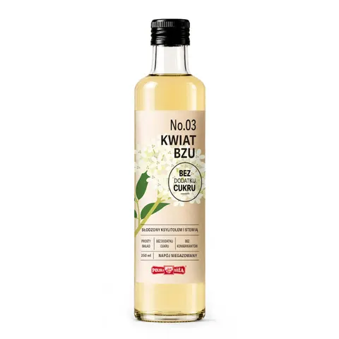 NAPÓJ KWIAT BZU BEZ DODATKU CUKRÓW 250 ml - POLSKA RÓŻA