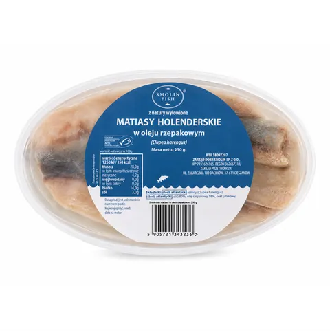 MATIAS MSC W OLEJU RZEPAKOWYM 250 g - SMOLIN FISH (NA ZAMÓWIENIE)