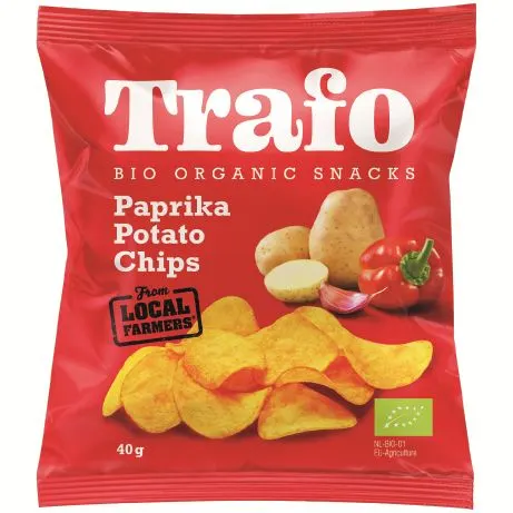 CHIPSY ZIEMNIACZANE PAPRYKOWE BIO 40 g - TRAFO
