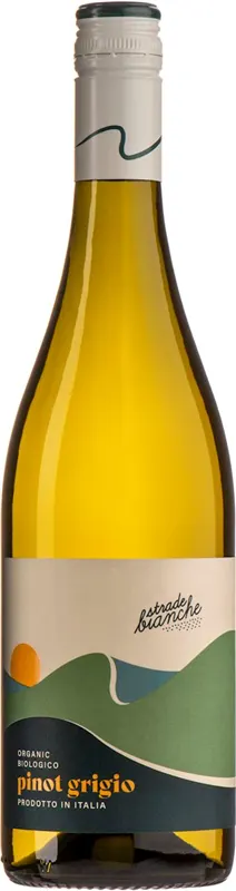 WINO BIAŁE WYTRAWNE PINOT GRIGIO BIO 0,75 L (WŁOCHY) - CORVEZZO (STRADE BIANCHE)