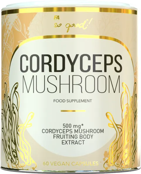 GRZYBY CORDYCEPS EKSTRAKT (500 mg) 60 KAPSUŁEK - SO GOOD!
