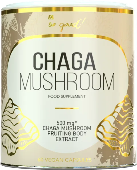 GRZYBY CHAGA EKSTRAKT (500 mg) 60 KAPSUŁEK - SO GOOD!