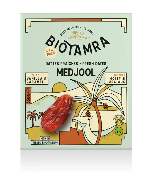 DAKTYLE MEDJOOL ŚWIEŻE BIO 350 g - BIOTAMRA