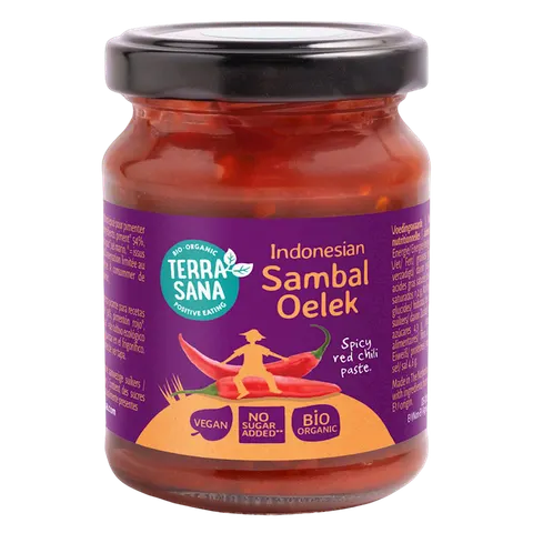 PASTA CHILI SAMBAL OELEK BIO 125 g - TERRASANA