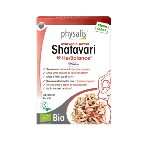 SHATAVARI BIO 30 KAPSUŁEK - PHYSALIS (HERBALANCE)