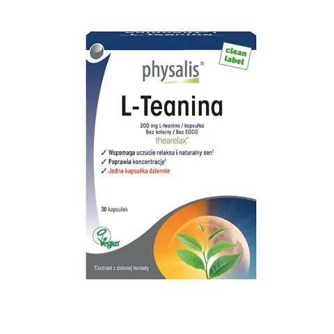 L-TEANINA 30 KAPSUŁEK - PHYSALIS