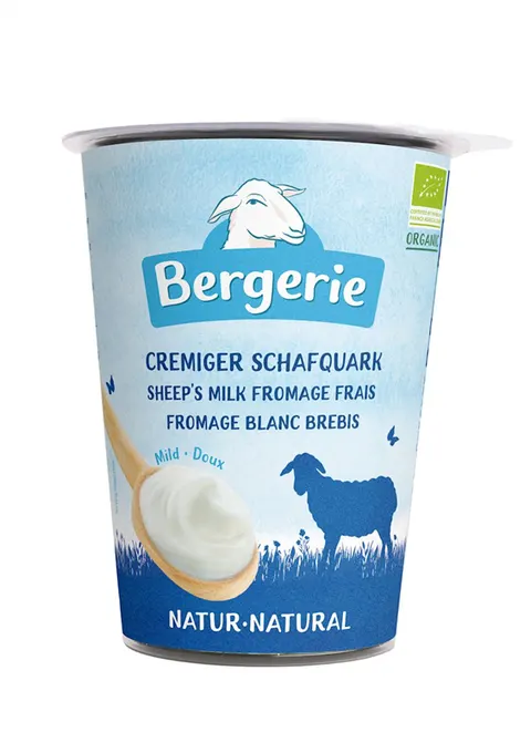 OWCZY KREMOWY SEREK NATURALNY BIO 400 g - BERGERIE