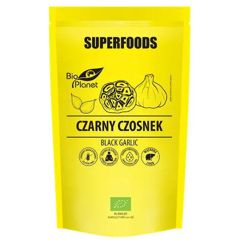 CZARNY CZOSNEK BEZGLUTENOWY BIO 70 g - BIO PLANET SUPERFOODS