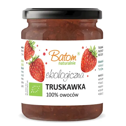 TRUSKAWKA 100 % BEZ DODATKU CUKRÓW BIO 260 g - BATOM