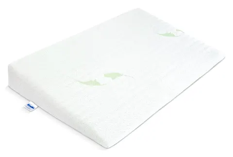 Sensillo Poduszka klin do łóżeczka LUXE ALOE VERA – 38x60cm