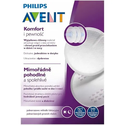 Philips Avent (SCF254/13) Jednorazowe wkładki laktacyjne 100 szt