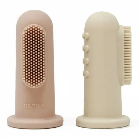 2 pierwsze szczoteczki na palec Blush & Sand/ Mushie