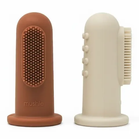 MUSHIE 2X SZCZOTECZKA SILIKONOWA NA PALEC CLAY/SHIFTING SAND